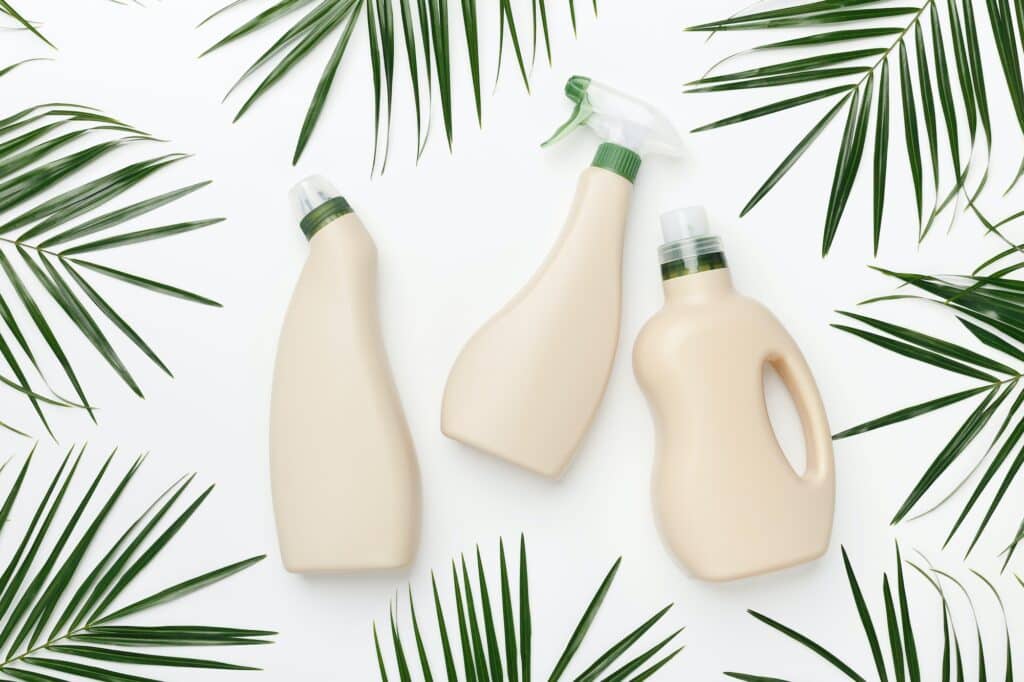 Bio Design of plastic bottles packaging of laundry